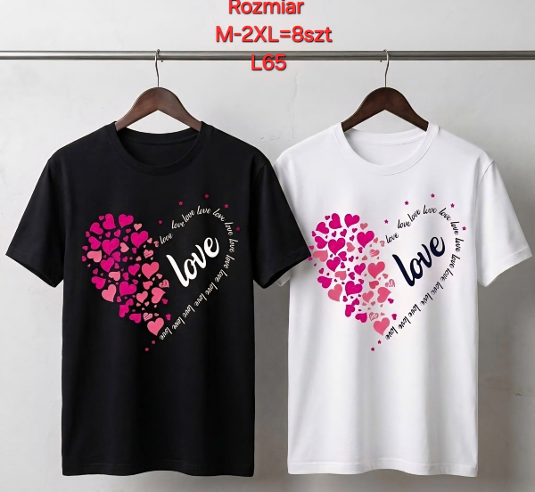 Bluzki damskie Roz M-2XL, Mix Kolor Paczka 8 szt